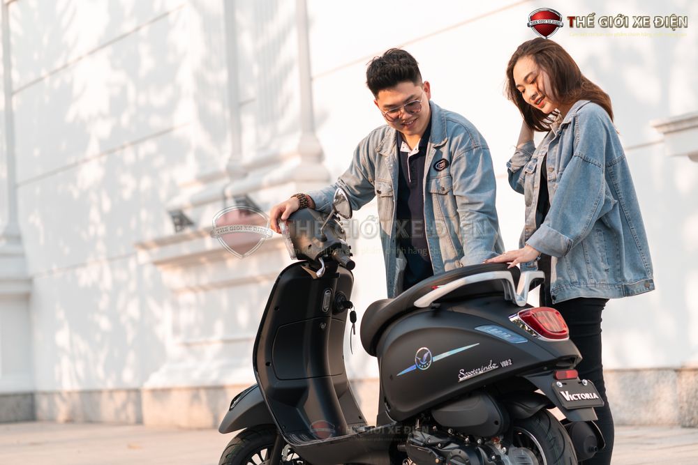 Xe ga 50cc Scooter Victoria Đèn Tròn - Ảnh 6